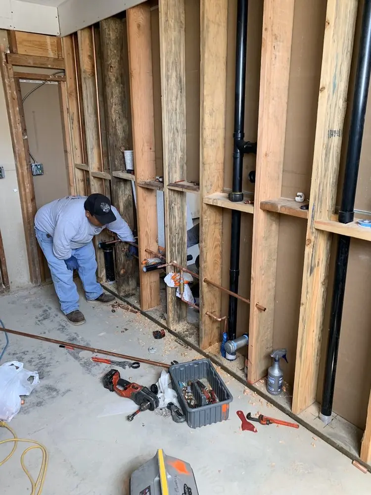 Commercial rough-in plumbing for Water Heater Replacement in Barclay Hills